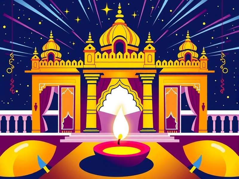Promotional artwork for seasonal event Birla Mandir Bombers Diwali tournament